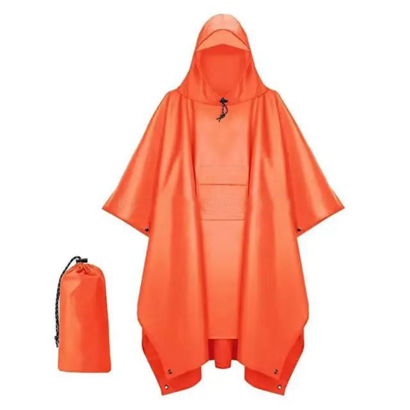 Emergency Poncho Rain - في الهواء الطلق 3 في 1