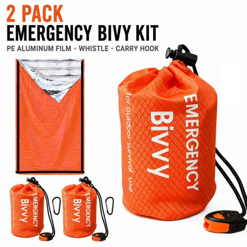Bivy Bag Emergency - حقيبتان للنوم في حالات الطوارئ، حقيبة