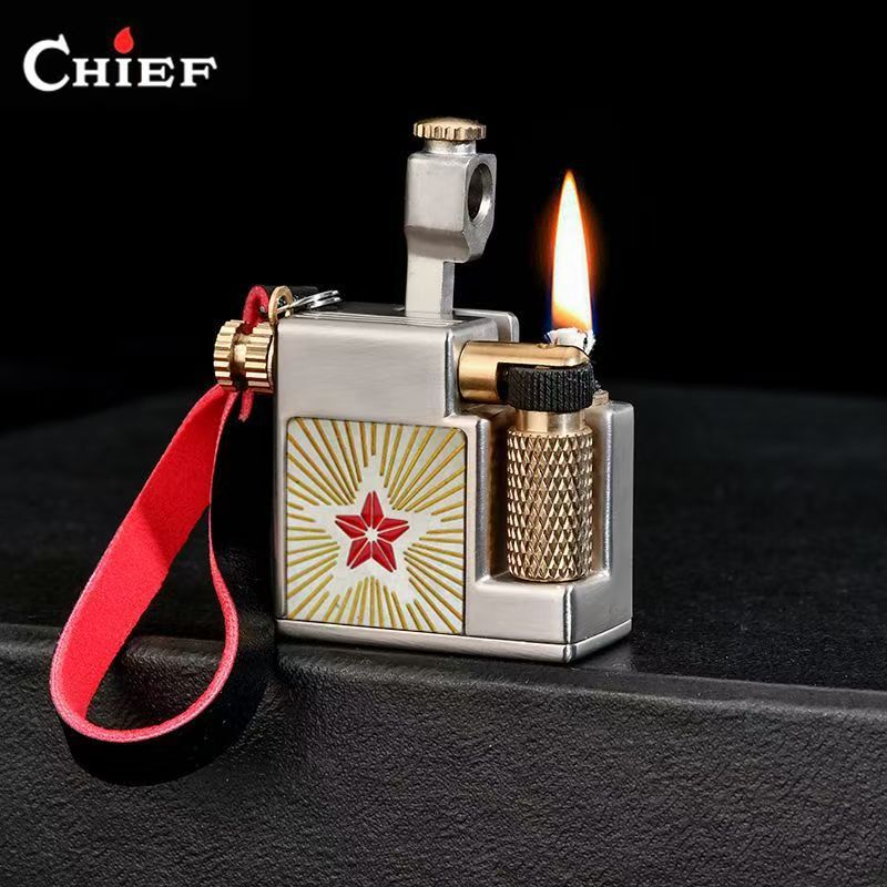 Fire Starting Kit - ولاعة CHIEF 715 مربعة صغيرة بذراع