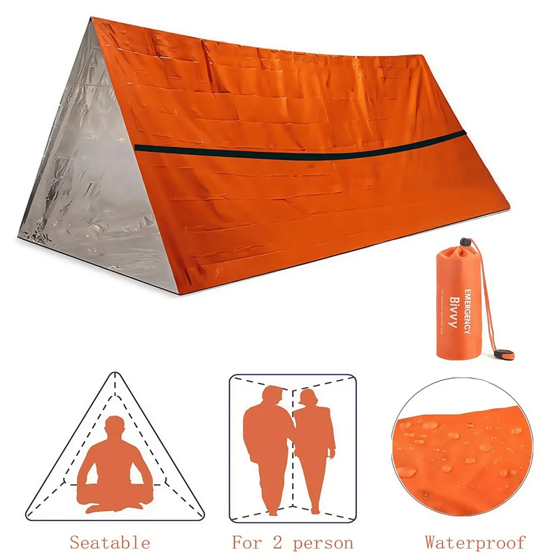 Emergency Mylar Tent - خيمة طوارئ لشخصين مقاومة للماء من