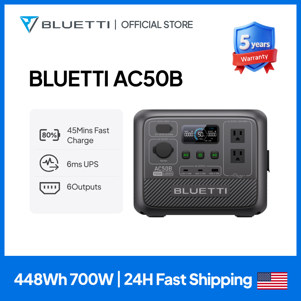Solar Emergency Charger - محطة طاقة محمولة BLUETTI AC50B بقدرة