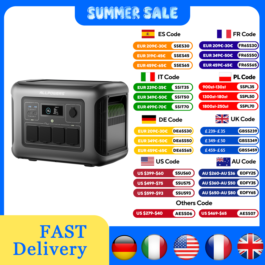 Solar Emergency Charger - ALLPOWERS R1500 LITE محطة طاقة محمولة