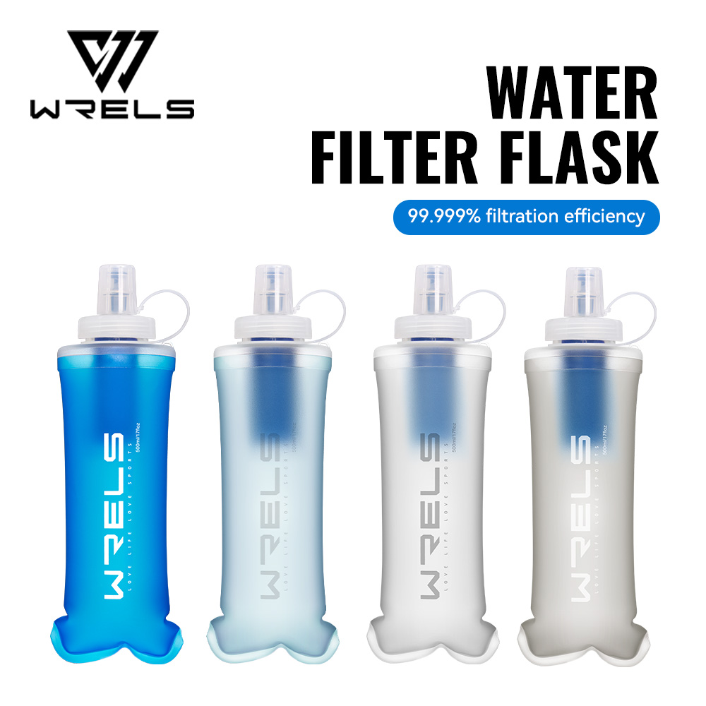 Water Bag Collapsible - زجاجة مياه قابلة للطي مع فلتر