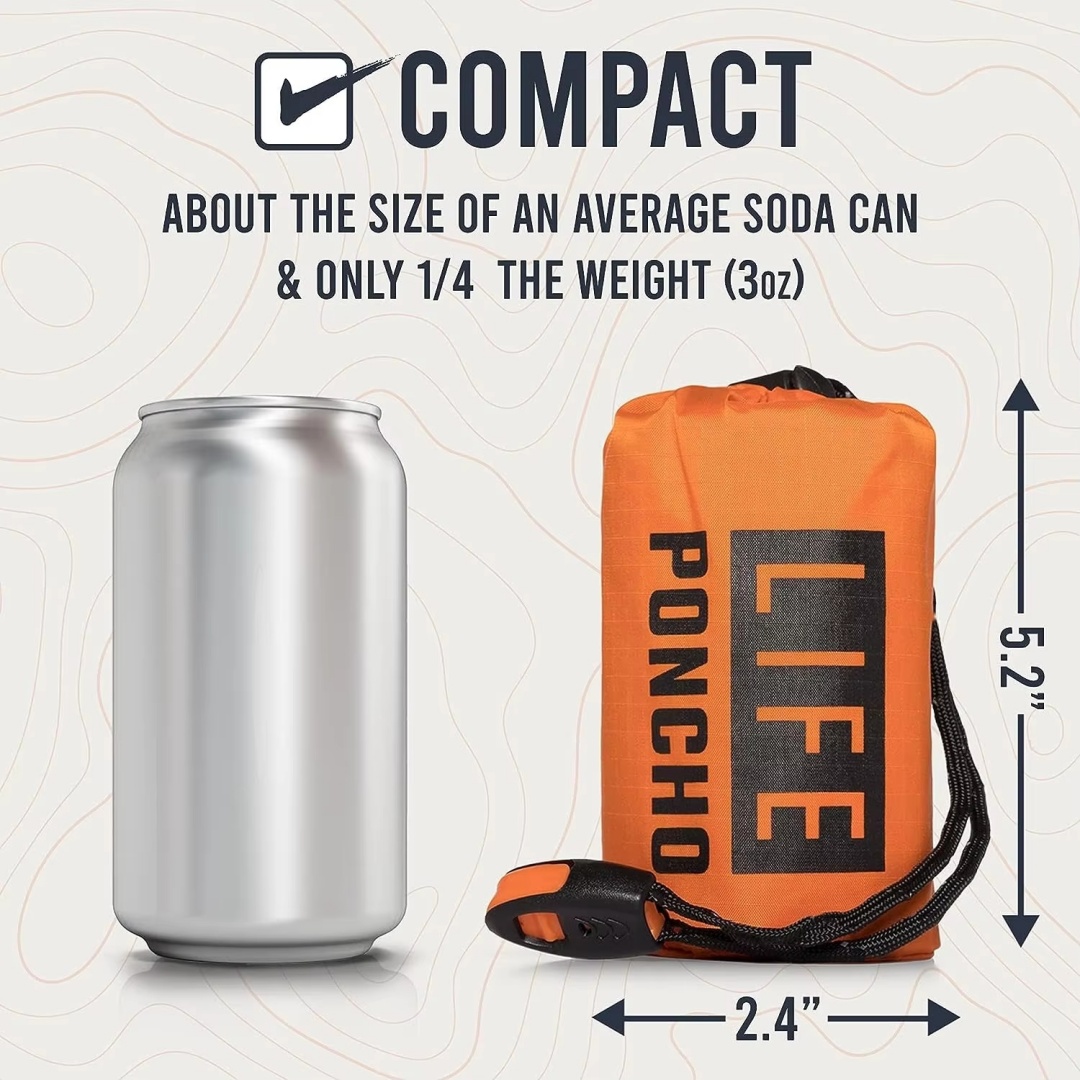 Survival Blanket Reflective - الحياة المعطف الطوارئ بقاء معطف واقي