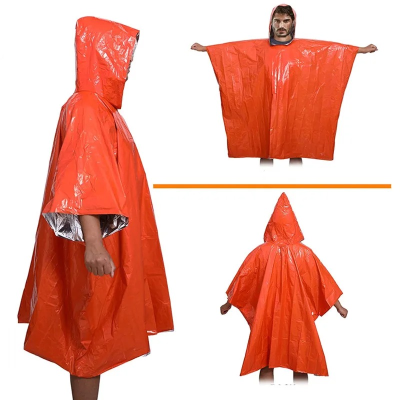 معطف واق من المطر للتخييم مقاو - مراجعة Survival Blanket Reflective وسعره