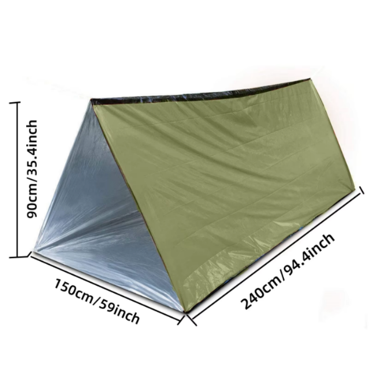 خيمة طوارئ أنبوبية من المايلار - مراجعة Emergency Mylar Tent وسعره