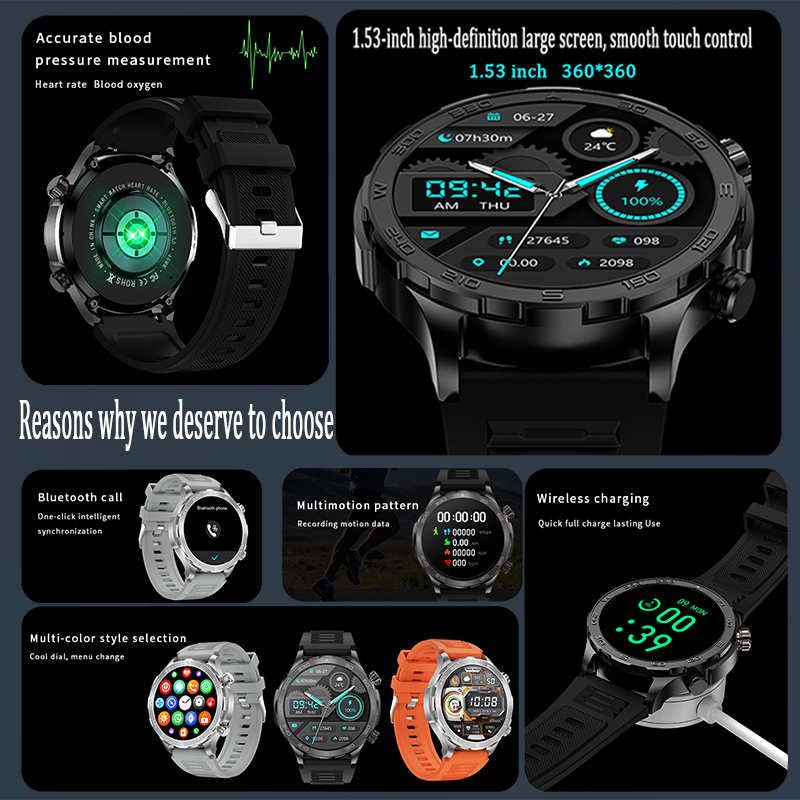ساعة ذكية جديدة للرجال مع نظام - مراجعة Compass Lensatic وسعره