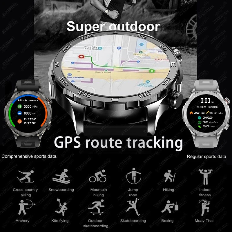 ساعة ذكية جديدة للرجال مع نظام - مراجعة Compass Lensatic وسعره