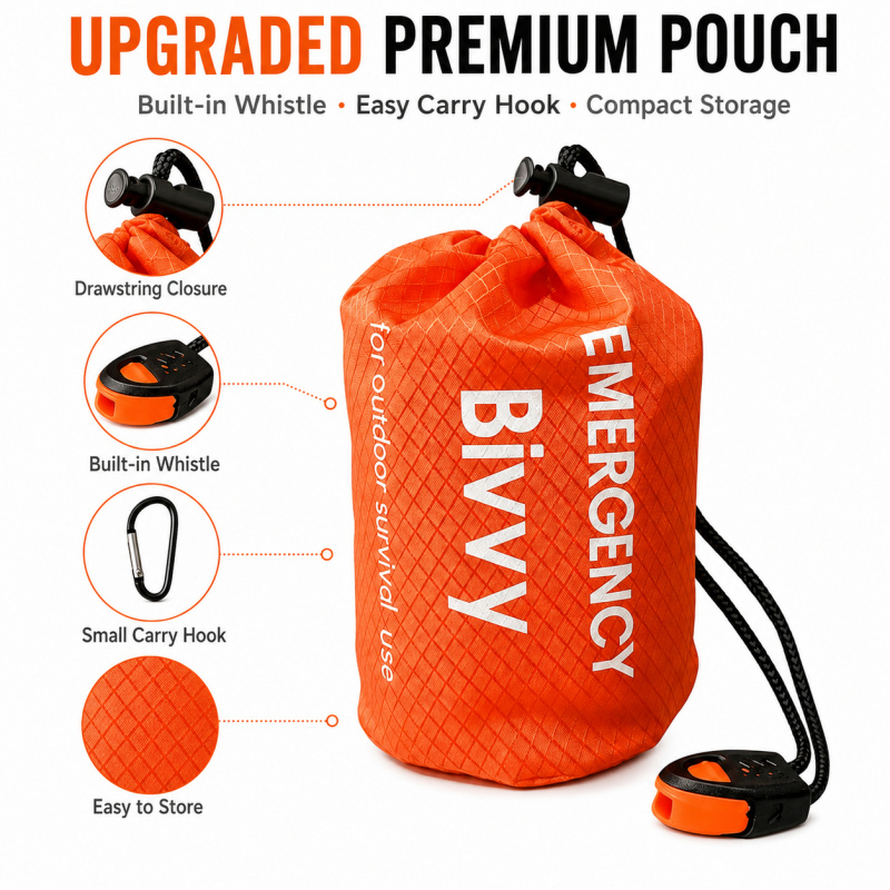 حقيبتان للنوم في حالات الطوارئ - مراجعة Bivy Bag Emergency وسعره