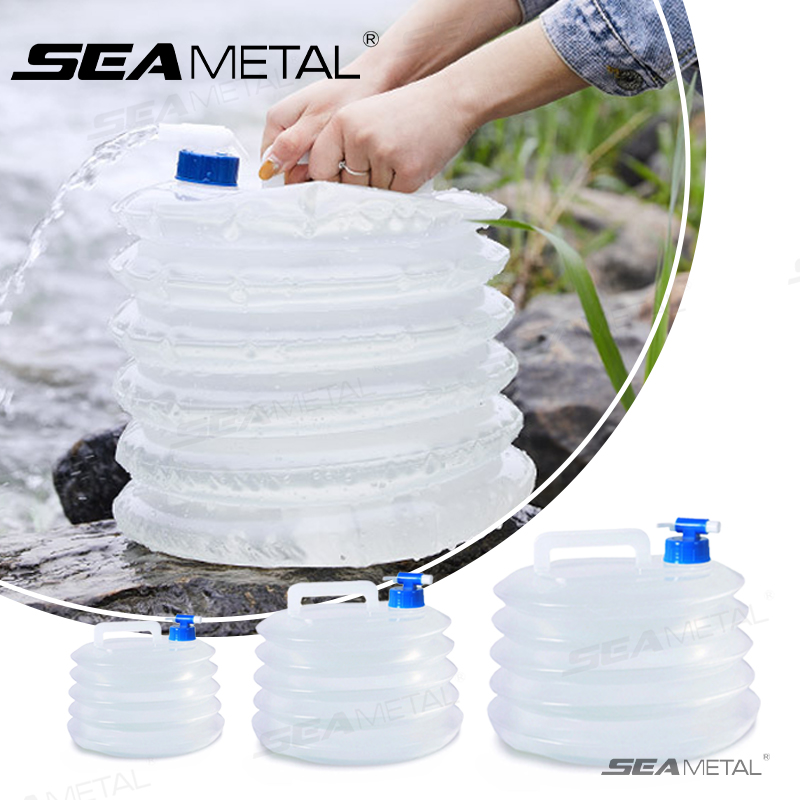 دلو سيارة قابل للطي من سيميتال - مراجعة Water Bag Collapsible وسعره