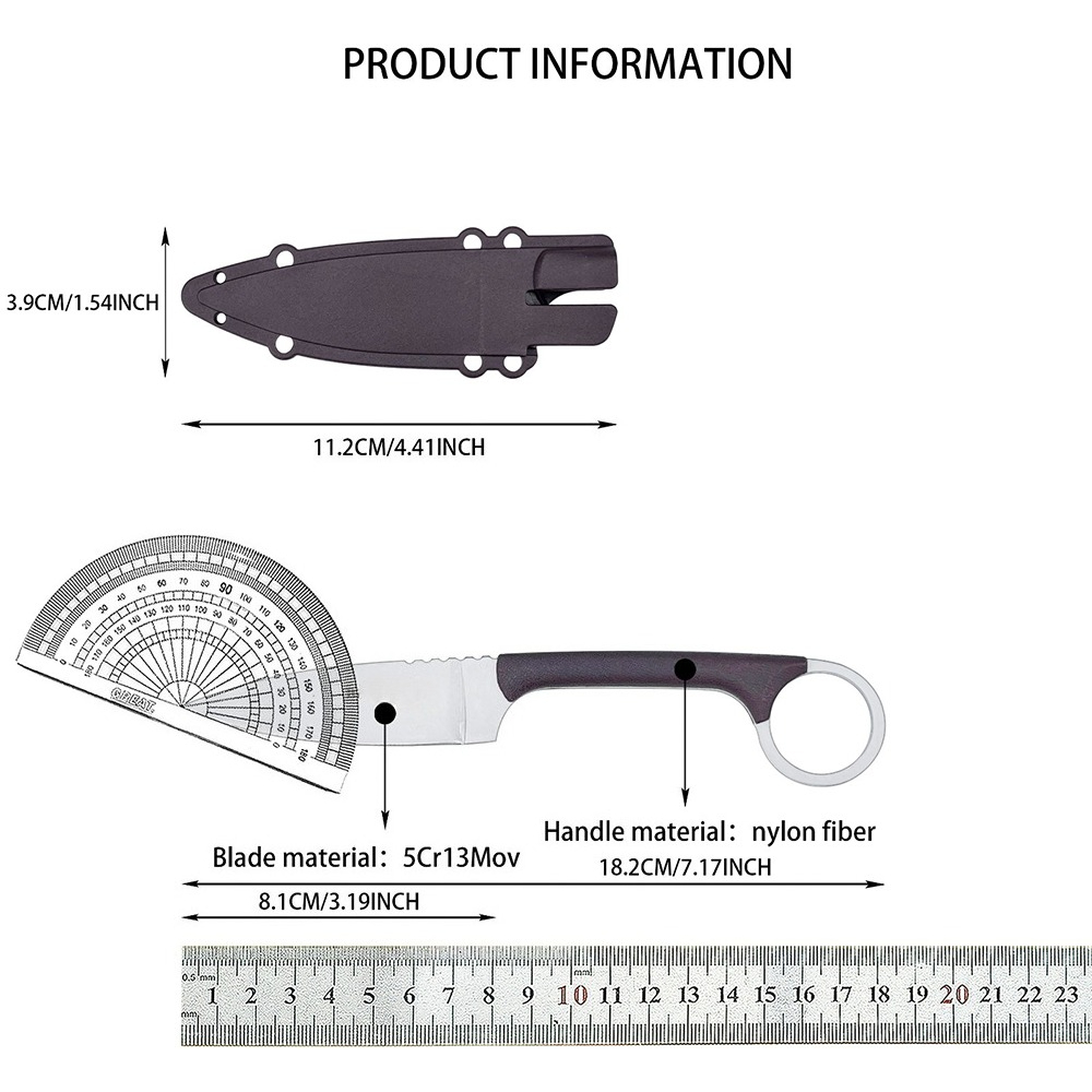 سكين 20AZ للمغامرات البرية وتس - مراجعة Bushcraft Knife Fixed وسعره
