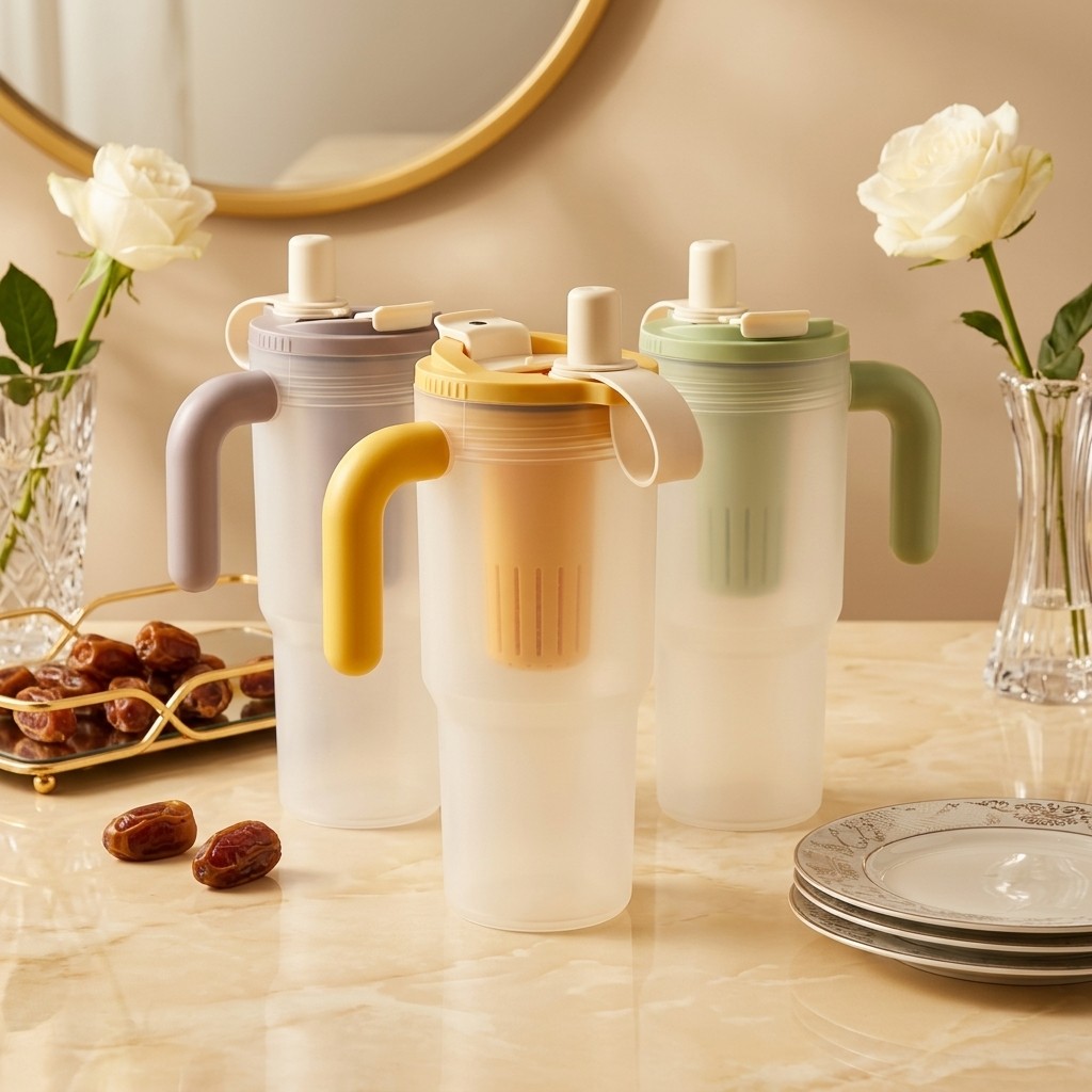زجاجة ماء بلاستيكية سعة 850 مل - مراجعة Water Purification Straw وسعره