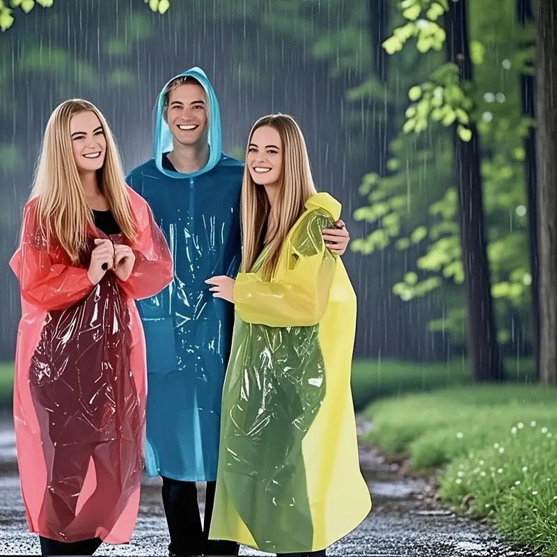 15/30 قطعة من معطف المطر الشفا - مراجعة Emergency Poncho Rain وسعره