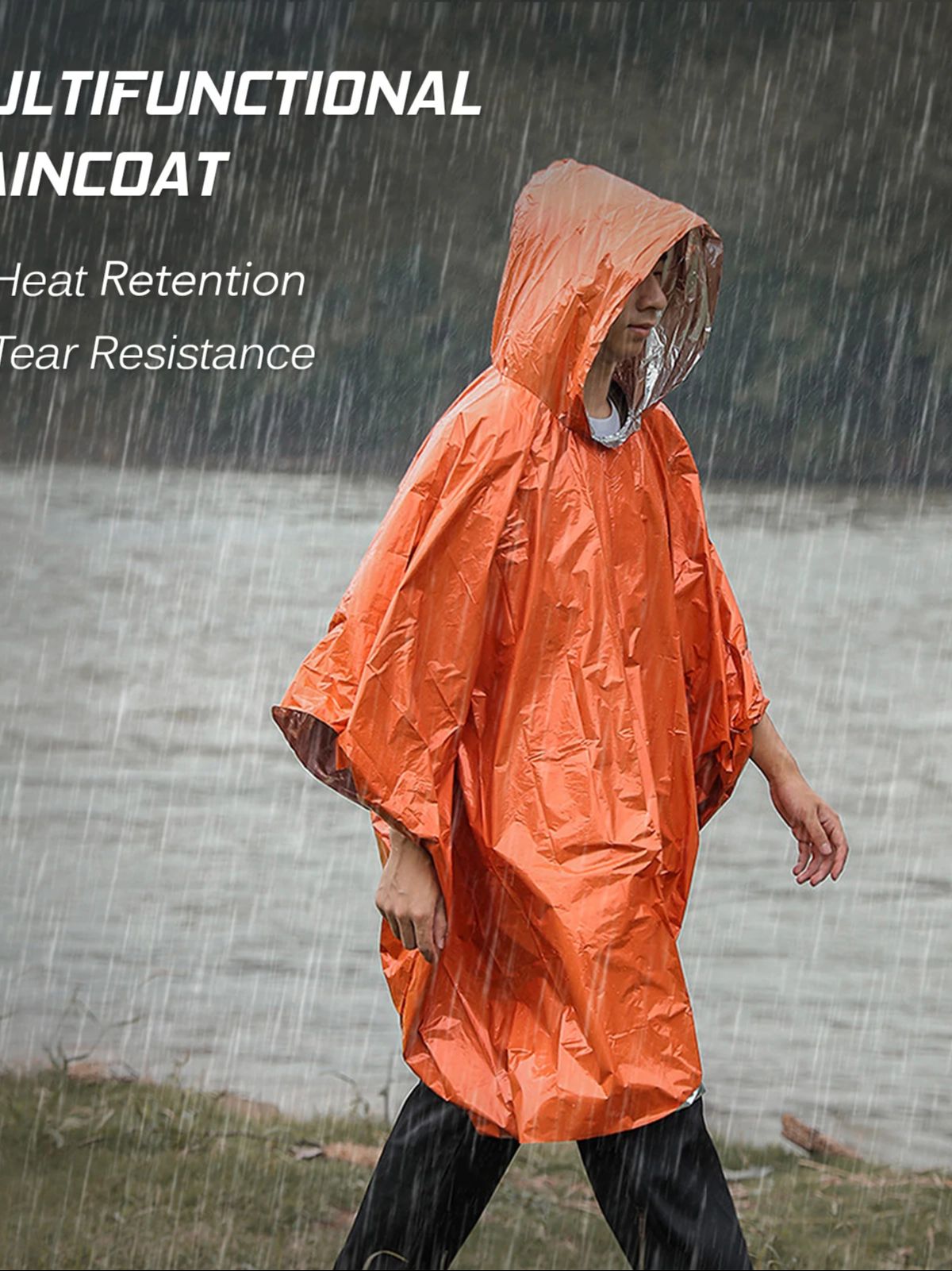 معطف واقٍ من المطر حراري للطوا - مراجعة Emergency Poncho Rain وسعره