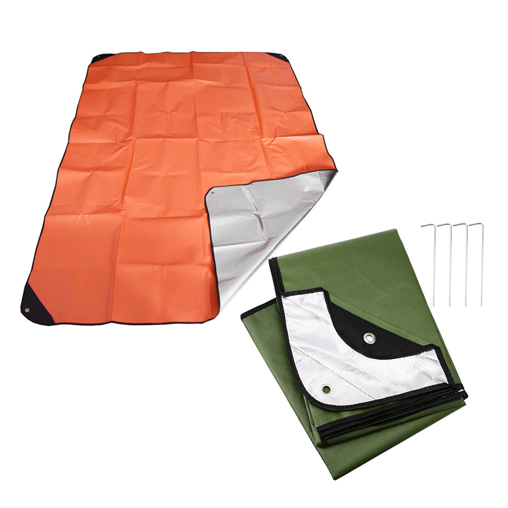 1 قطعة التخييم في الهواء الطلق - مراجعة Survival Blanket Reflective وسعره