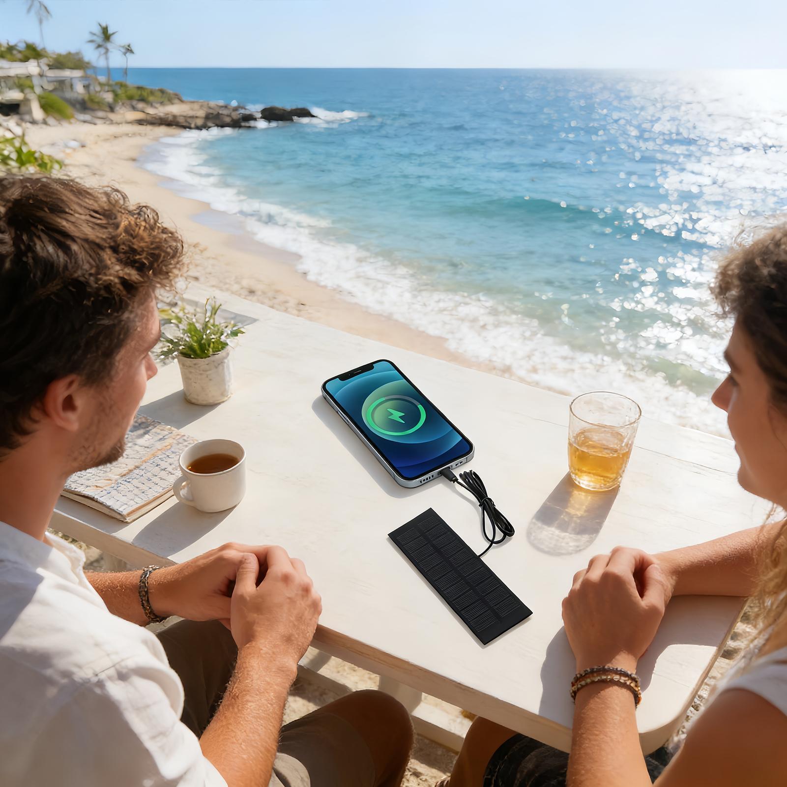 شاحن لوحة شمسية 5 واط 5 فولت م - مراجعة Solar Emergency Charger وسعره