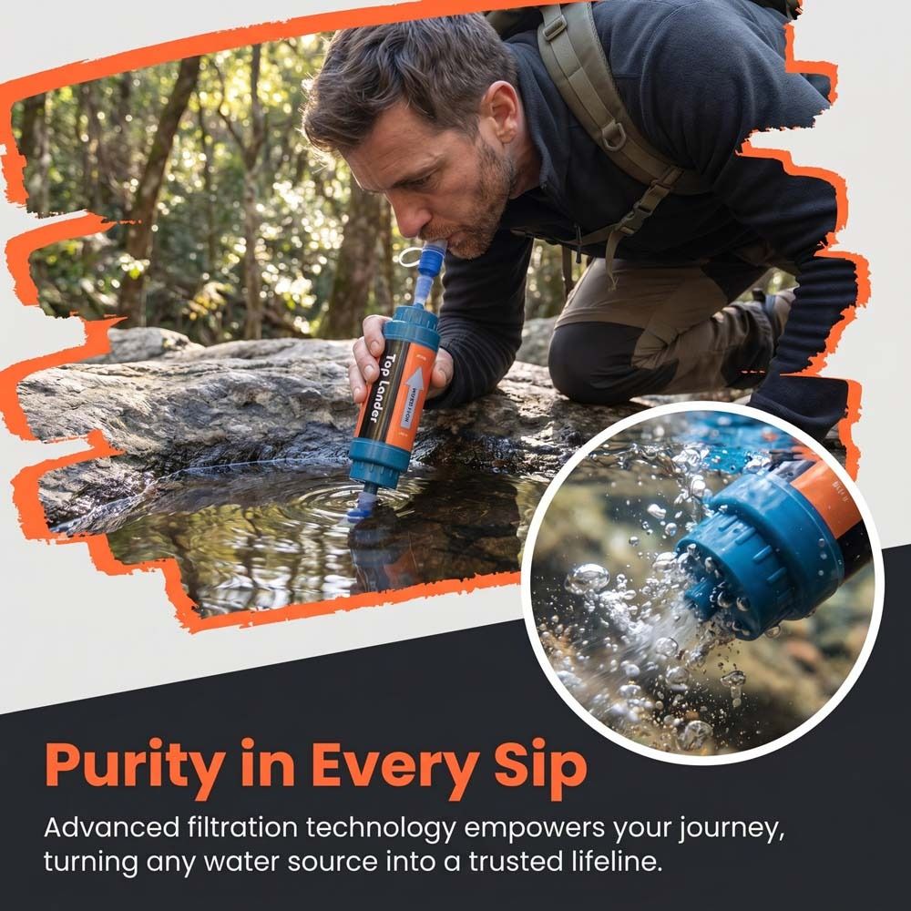 قشة تنقية المياه المصغرة للشرب - مراجعة Water Purification Straw وسعره