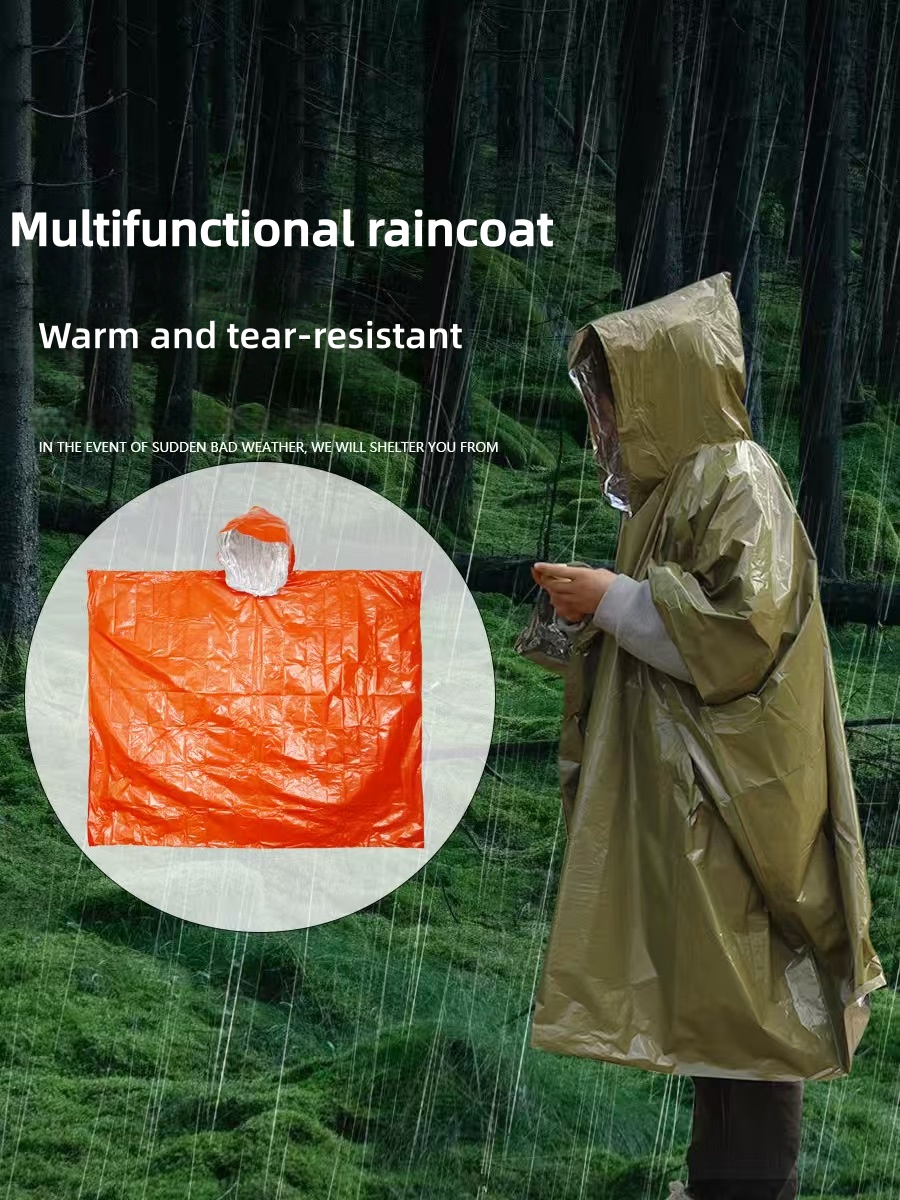 معطف واق من المطر للطوارئ محمو - مراجعة Survival Blanket Reflective وسعره