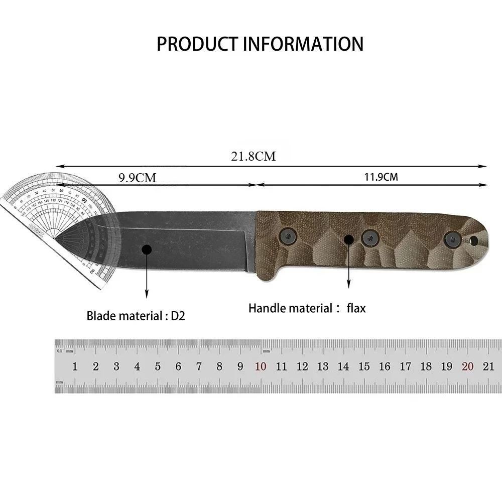سكين PR4 متعدد الاستخدامات للا - مراجعة Bushcraft Knife Fixed وسعره