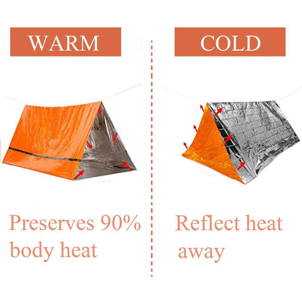 2 شخص مأوى للطوارئ Bivy مجموعة - مراجعة Emergency Mylar Tent وسعره