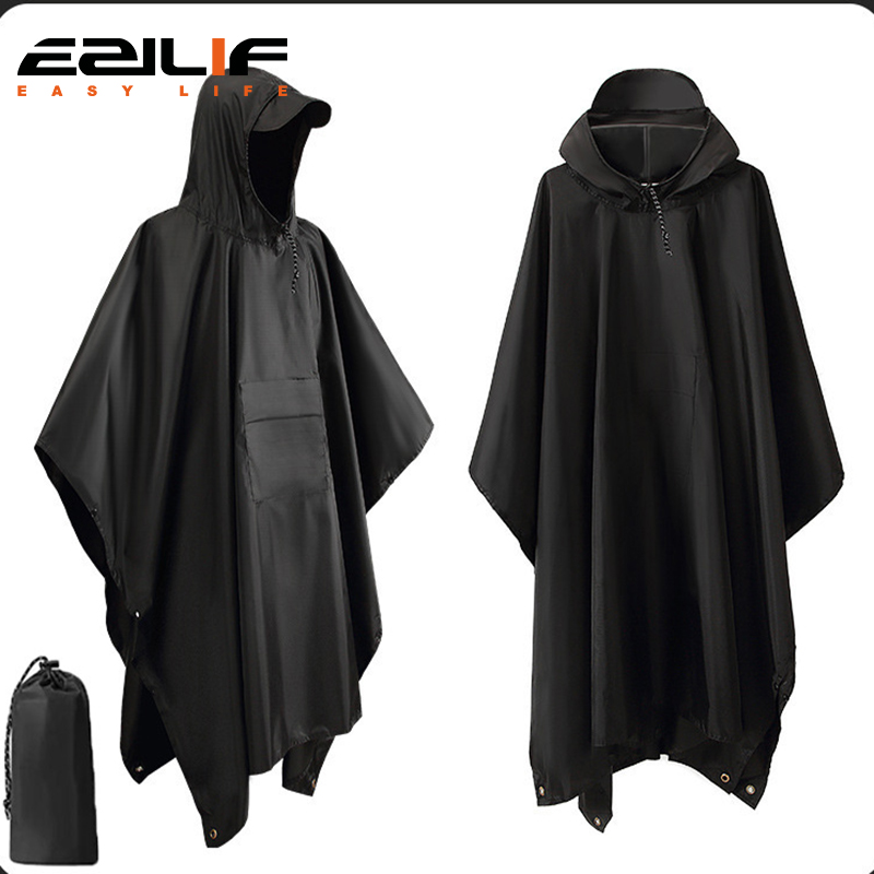 معطف واق من المطر عسكري 3 في 1 - مراجعة Emergency Poncho Rain وسعره