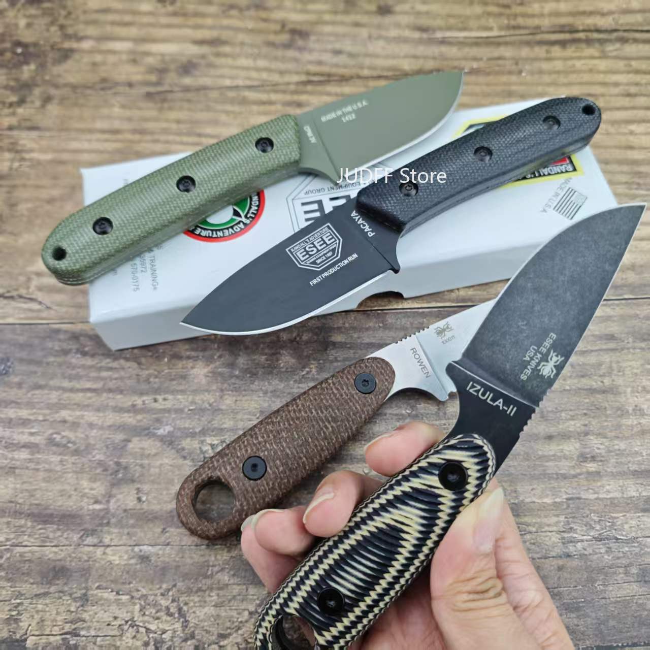 سكين ESEE IZULA/ PACAYA ثابت ل - مراجعة Bushcraft Knife Fixed وسعره