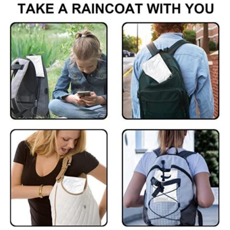 معطف واق من المطر مضاد للماء ل - مراجعة Emergency Poncho Rain وسعره