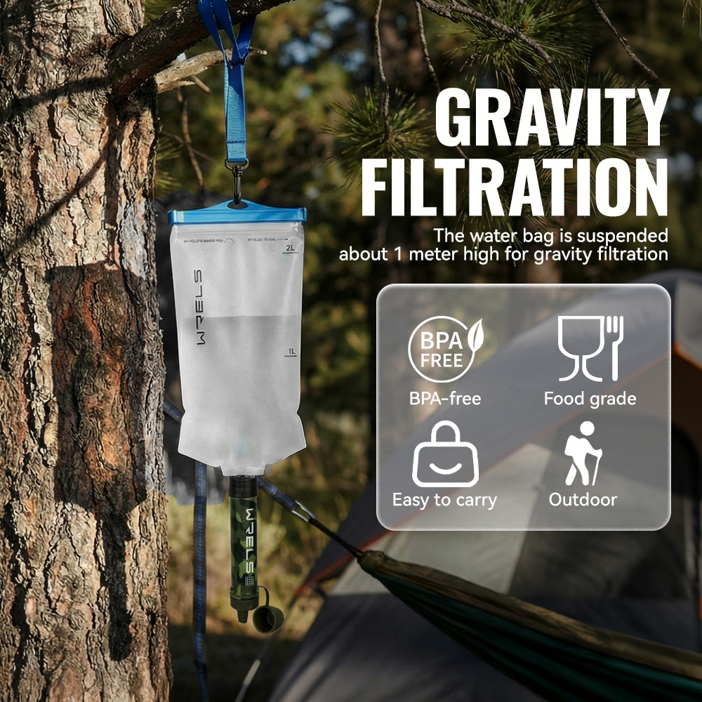 نظام تنقية المياه للتخييم والأ - مراجعة Water Purification Straw وسعره