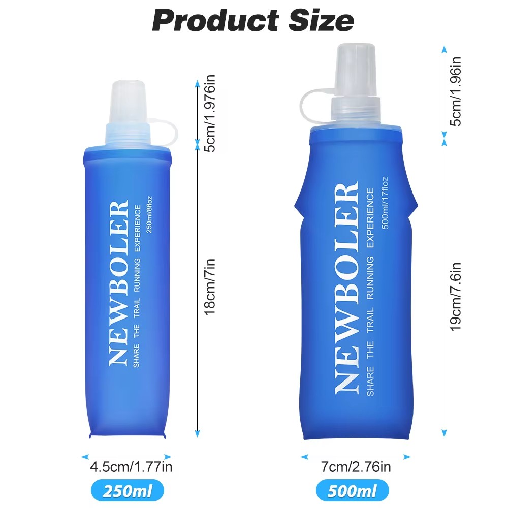 NEWBOLER 250 مللي/500 مللي في  - مراجعة Water Bag Collapsible وسعره