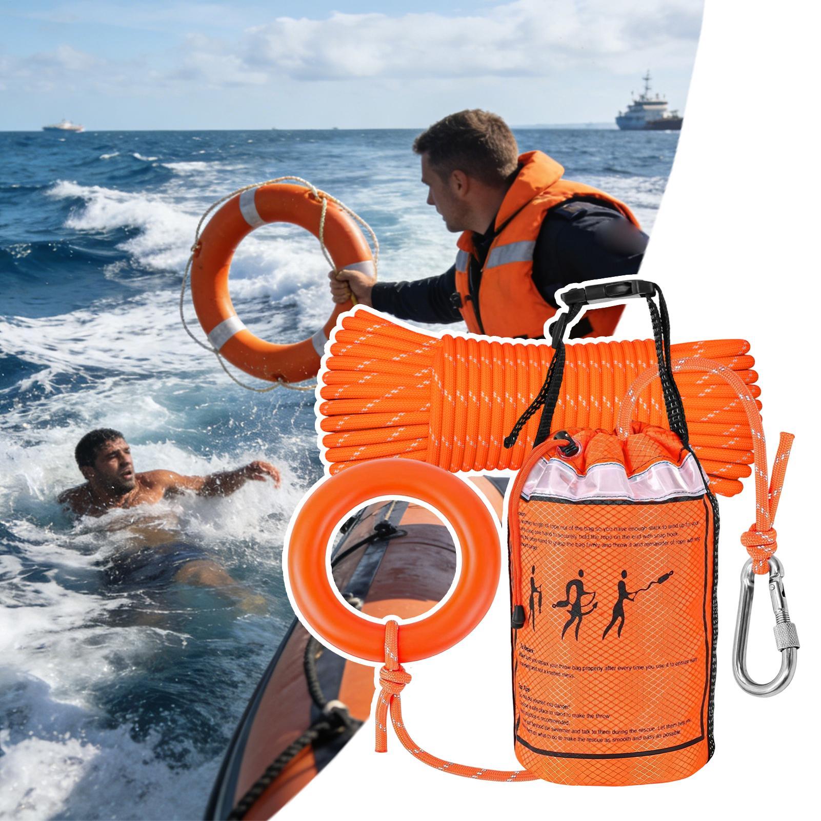حقيبة إنقاذ عائمة للقوارب تحتو - مراجعة Rescue Rope Throw وسعره